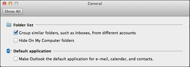 why is the smart folders tab greyed out in outlook 2011 for mac?